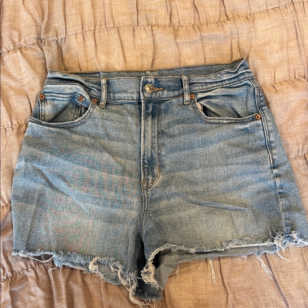 American Eagle high rise denim shorts